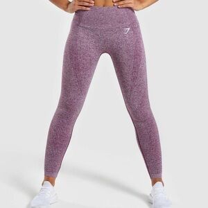 Gymshark seamless purple athletic leggings